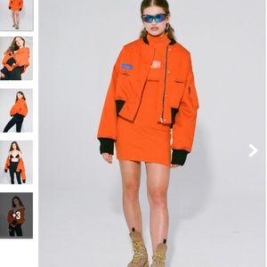 LH ORANGE BOMBER JACKET